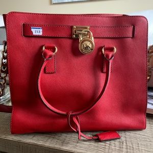 Red Michael Kors Purse